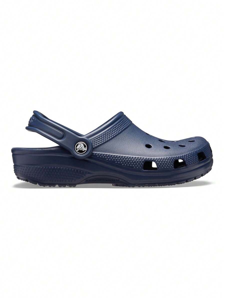 Crocs Dép bít mũi cổ điển unisex màu xanh navy 10001-410 - Navy - Xem 1