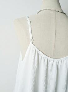 INAWLY 荷叶边吊带甜美休闲度假背心，夏季