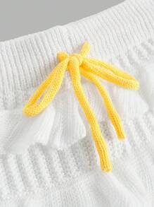 ROMWE Fairycore 度假风格钩针花卉大码女式无袖针织上衣和针织短裙套装