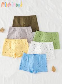 6pcs Pack Young BoyAnchor & Ditsy Ditsy Floral Navy Basic Casual Briefs