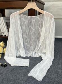 INAWLY Áo len cardigan nhẹ thường ngày cỡ chuẩn dành cho nữ, dùng cho hoạt động ngoài trời và du lịch - Màu be - Xem 4