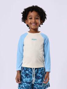 Quần bơi nam SUMWON Newport họa tiết rằn ri, thích hợp cho kỳ nghỉ hè, bơi lội, lướt sóng, vui chơi dưới nước, có tay dài, chống tia UV, kiểu áo chống nắng, phong cách thường ngày. - Màu xanh lam - Xem 3