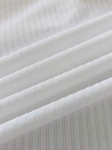 Airaco 女士时尚休闲纯色简约浪漫长袖开衫 - 白色 - 查看 5