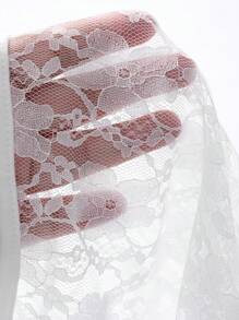 Dazy Plus 女士夏季透明蕾丝宽松长款多层背心和吊带背心