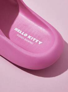 HELLO KITTY AND FRIENDS | SHEIN Pink Cartoon Girl Children's Slippers, EVA Material Lightweight Non-Slip, Toe Protection, Waterproof, Suitable For Indoor, Shower Or Beach Use, Toddler & Little Kid Sizes,Summer Outfits, Spring Outfits,Beach, Vacation - Pink - View 8