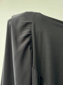 Solflare 大码无袖长款秋千连衣裙 - 黑色 - 查看 7