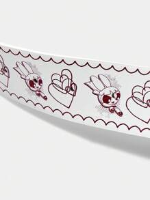 THE POWERPUFF GIRLS X SHEIN 1pc Heart Buckle Blossom, Bubbles, Buttercup Pattern Waist Belt For Women - Multicolor - View 4