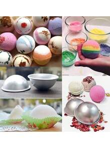 SHEIN 3 Sets Of 6 Reusable Bath Balls And Soap Molds In Various Shapes For Valentine's Day, Valentine's Day Wedding, Birthday, Kitchen, Wedding Supplies, Gifts School Supplies