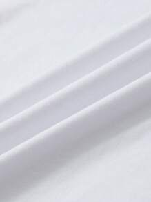 INAWLY 水钻眼睛图案休闲百搭圆领短袖T恤，夏季 - 白色 - 查看 6