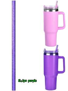 Replacement Straw, Compatible With Stanley 40 Oz 30 Oz Cup Tumbler, 1/6 Packs Reusable Straw With Cleaning Brush, Reusable Straws For Cup Replacement, Clear Hard Drinking Straws For, 10mm Large Wide Water Bottle Straw For Cup Accessories