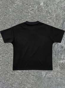 Áo thun polo 1 mảnh phong cách nghệ thuật, thể thao thường ngày cho bé trai tuổi teen, phiên bản rộng rãi, có dây ống cửa và trang trí chương, ve áo phù hợp cho ngày tựu trường, thích hợp cho tiệc sinh nhật, tiệc tối, biểu diễn, đám cưới, lễ rửa tội, lễ khai giảng, hàng ngày, thích hợp sử dụng hàng ngày, thích hợp cho trường học, thích hợp cho du lịch, thích hợp cho thể thao, thích hợp cho mùa xuân và mùa hè - màu đen - Xem 4