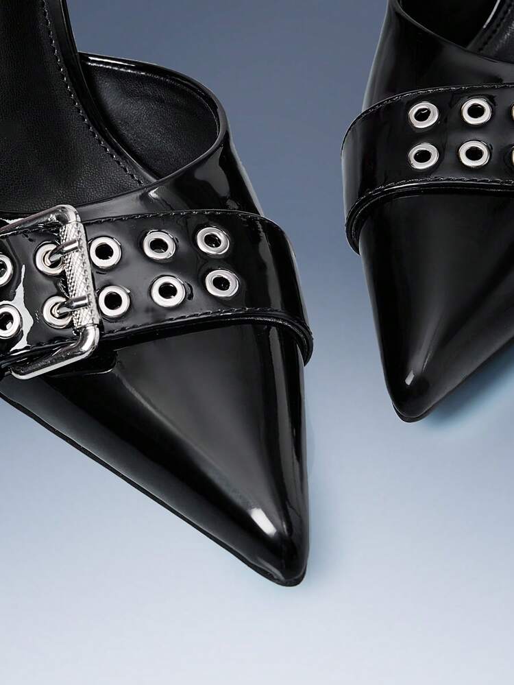 CUCCOO GRLICON Women's Y2K Punk Style High Heel Pumps, Suitable For Motorcycle, Cool Girl, Halloween, Christmas, Party Outfits