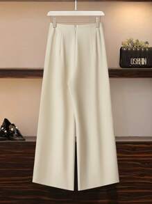 SHEIN Clasi Damen elegante Culotte mit dekorativen Knöpfen