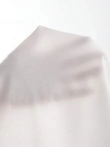 EMERY ROSE Women's Autumn V-Neck Pleated Casual T-Shirt, Long Sleeve Fall Cloth For Women - White - View 8