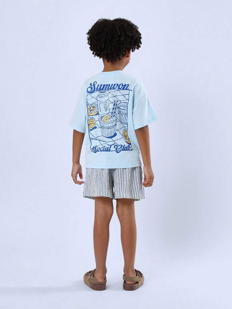 Short Sleeve T-Shirt Co-Ords With Lemonade Print