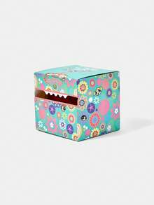 THE POWERPUFF GIRLS X SHEIN Cute Floral Pattern Memo Pad - Royal Blue - View 5