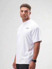 ARC Men's Origin Oversized Shirt Casual Gym - White - View 3