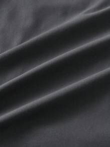 Manfinity VCAY Herr T-shirt med långärmad bokstavstryck, höst - Grå - Visa 5