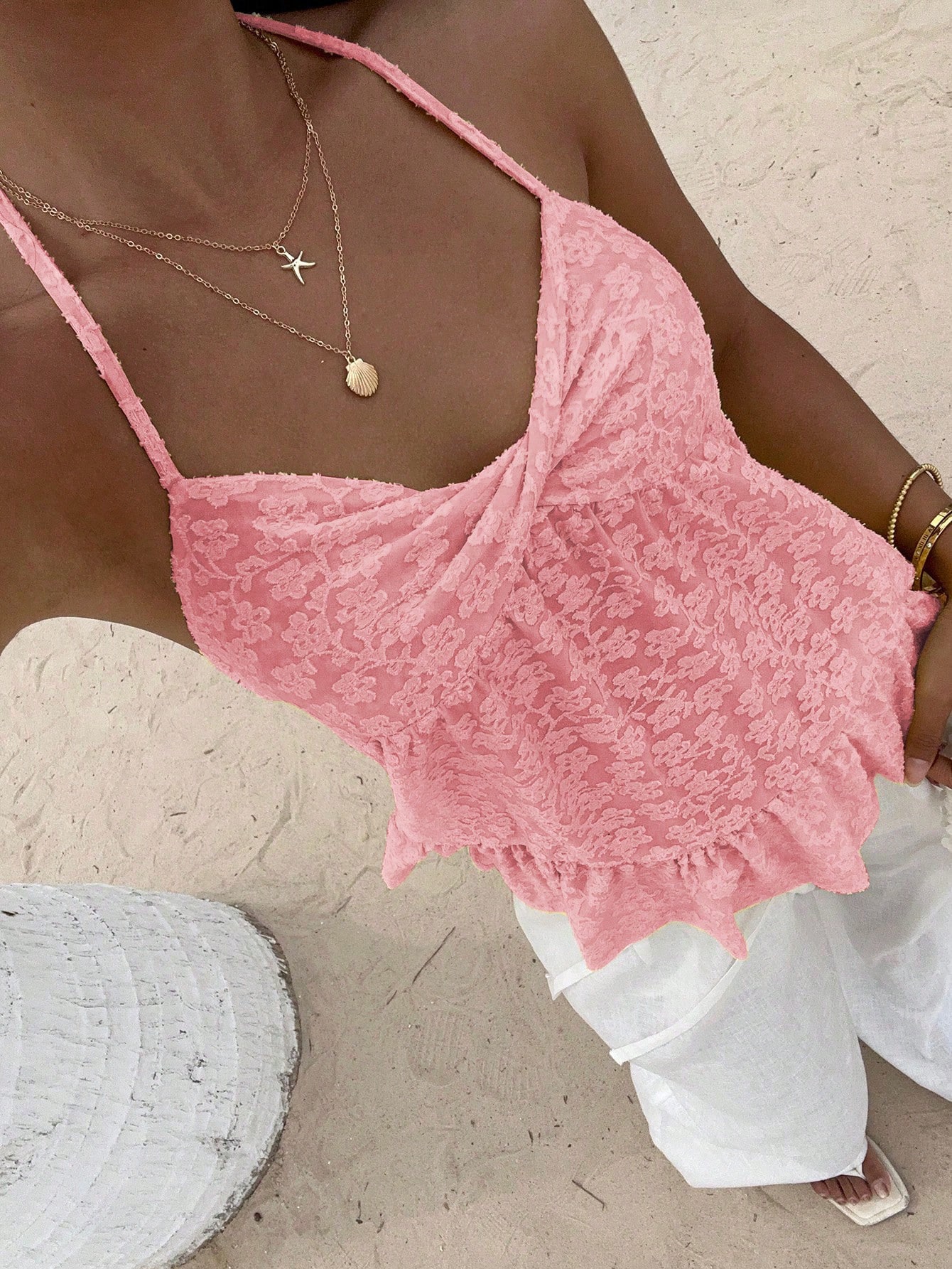 lace patchwork camisole