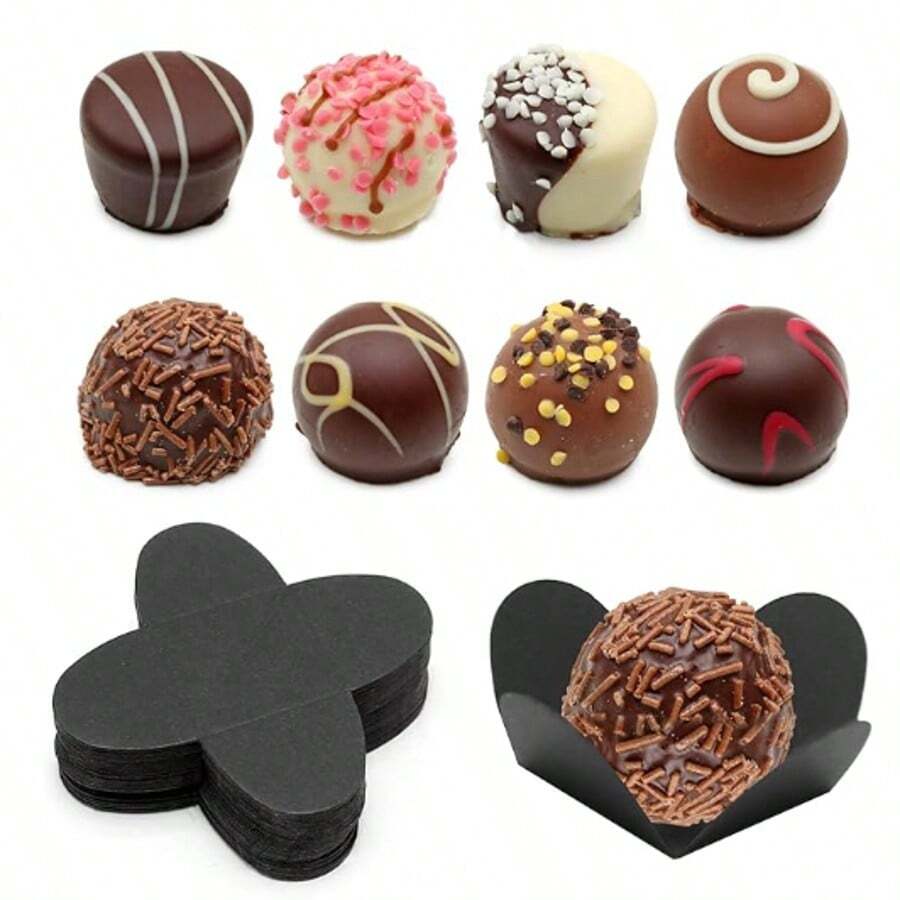 Kertas Makanan Buah Cabilock untuk Kerajinan, Alas Kertas Kue, Wadah Kertas Truffle, Alas Kertas Kue, Wadah Dekoratif - MultiWarna - View 1