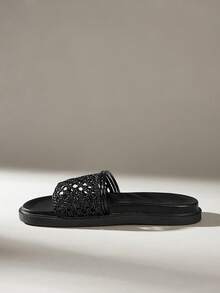 Solecia Damsandaler med dubbla spännen och tjocka sulor - Svart - Visa 3