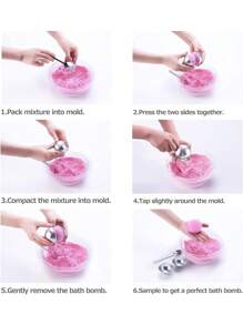 SHEIN 3 Sets Of 6 Reusable Bath Balls And Soap Molds In Various Shapes For Valentine's Day, Valentine's Day Wedding, Birthday, Kitchen, Wedding Supplies, Gifts School Supplies