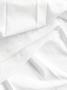 SHEIN Serisse Kids Vestido curto casual para meninas adolescentes com decote redondo, sem mangas, franzido lateral e tie-dye