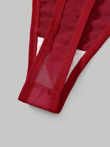 ROMWE 3pcs/Set 3D Butterfly Net Brief Panty Set - Multicolor - View 4