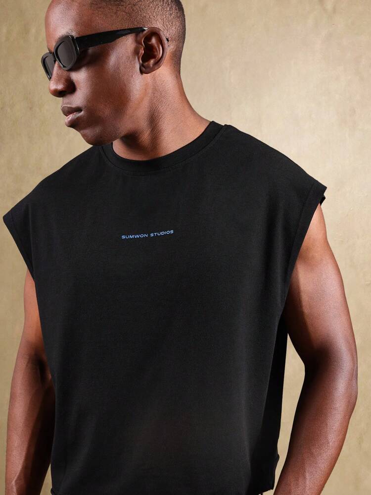 SUMWON Beach Vibes Italian Riviera Capri Vacation Tank Top With Mediterranean Coastal Print Sleeveless Summer Resort Wear