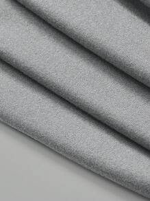 SHEIN BASICS 4件套休闲纯色针织圆领短袖修身女式紧身衣 - 彩色 - 查看 7