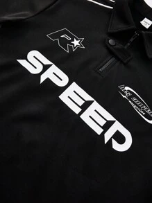 Áo thun polo 1 mảnh phong cách nghệ thuật, thể thao thường ngày cho bé trai tuổi teen, phiên bản rộng rãi, có dây ống cửa và trang trí chương, ve áo phù hợp cho ngày tựu trường, thích hợp cho tiệc sinh nhật, tiệc tối, biểu diễn, đám cưới, lễ rửa tội, lễ khai giảng, hàng ngày, thích hợp sử dụng hàng ngày, thích hợp cho trường học, thích hợp cho du lịch, thích hợp cho thể thao, thích hợp cho mùa xuân và mùa hè - màu đen - Xem 6