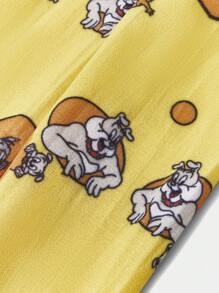 TOM & JERRY X SHEIN Letter And Cartoon Graphic Colorblock Carrot & Cheese Mid-Calf Socks - Multicolor - View 5