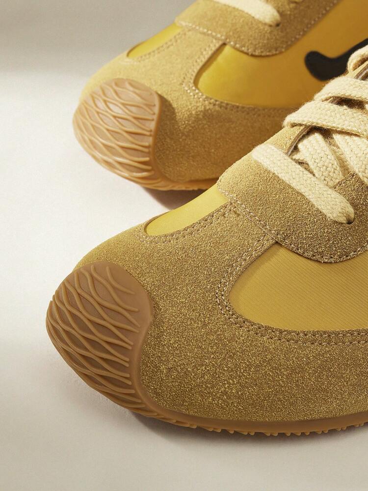 CUCCOO EASI Women's Fashionable Yellow Casual Sneakers