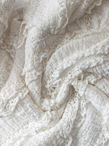 Chiquease Fashionable Elegant Casual Fitted Women Knit Jacquard Top, For Daily Wear - White - View 5