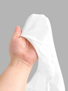 SHEIN Serisse Kids Vestido curto casual para meninas adolescentes com decote redondo, sem mangas, franzido lateral e tie-dye