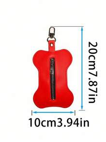 Pet Portable Bone-Shaped Poop Bag Dispenser/Scooper