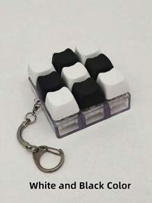 猫形钥匙扣减压玩具，机械键盘开关测试器，钥匙扣，桌面装饰，电话吊坠，创意新奇抗焦虑流行减压玩具