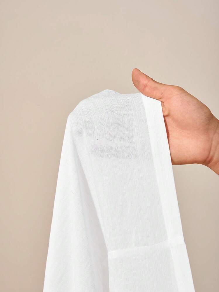 Zivah 2025春夏新品：音乐节、复活节、圣帕特里克节、西部风、游牧风、生日派对、毕业典礼、校园、日常休闲、百搭、休闲、度假、邮轮、海滩、日光浴、爆款、街头风、婚礼宾客、通勤、早午餐、机场、褶皱领露脐上衣 - 白色 - 查看 8