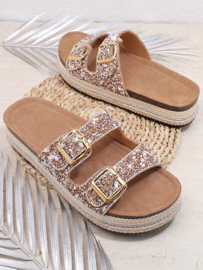 SHUZIA Women's Wedge Heel Thick Sole Sandals Summer Shoes Spring Shoes Spring Break Easter Vacation Shoes Casual Shoes Beach Shoes Mother's Day Present For Christmas Valentine's Day