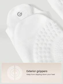 GLOWMODE 3 Pairs Socks Walk A Mile Soft Ventilated Mesh Grip Studio Workout Daily Gym