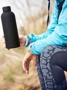 1pc 500ml Stainless Steel Vacuum Insulated Water Bottle, Anti-Scald Matte Body, Outdoor Sports Cup, Fashion Car Travel Gift