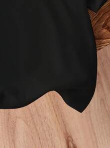 年轻女孩“没关系”彩虹、蝴蝶、星星、雏菊、樱桃印花圆领短袖可爱黑色 T 恤