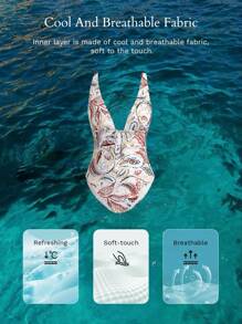 MOTF PREMIUM 佩斯利印花连体泳衣