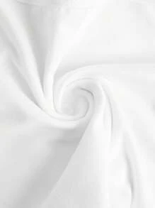 SHEIN Girlism Camiseta de manga corta ajustada y acortada de 2 colores negro y blanco sólido para niñas preadolescentes - Multicolor - Ver 10