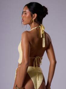 Musera Resort 夏季海滩钩针系带比基尼泳裤度假海滩度假村夏季假期伊比沙岛假期