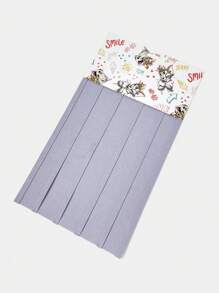 TOM & JERRY X SHEIN 卡通字母图案毛毡布收纳 - 淺灰色 - 查看 5