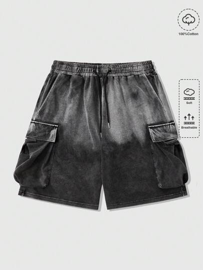 Street Life Pantaloncini cargo con stampa mimetica, stile stradale unisex, con tasche, design chic