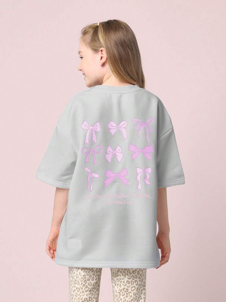 Oversized Bow Design Kawaii Japanese Style T-Shirt