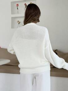 EURMUSE Women Cute Flower Embroidery Cardigan,Long Cardigans Woman,Petite Cardigans,Cardigans - Apricot - View 2