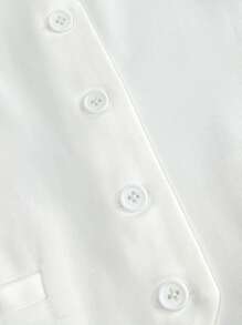 INAWLY Chaqueta sin mangas minimalista y sencilla para mujer para usar a diario en otoño